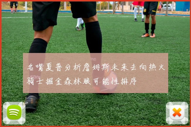 名嘴夏普分析詹姆斯未来去向热火骑士掘金森林狼可能性排序